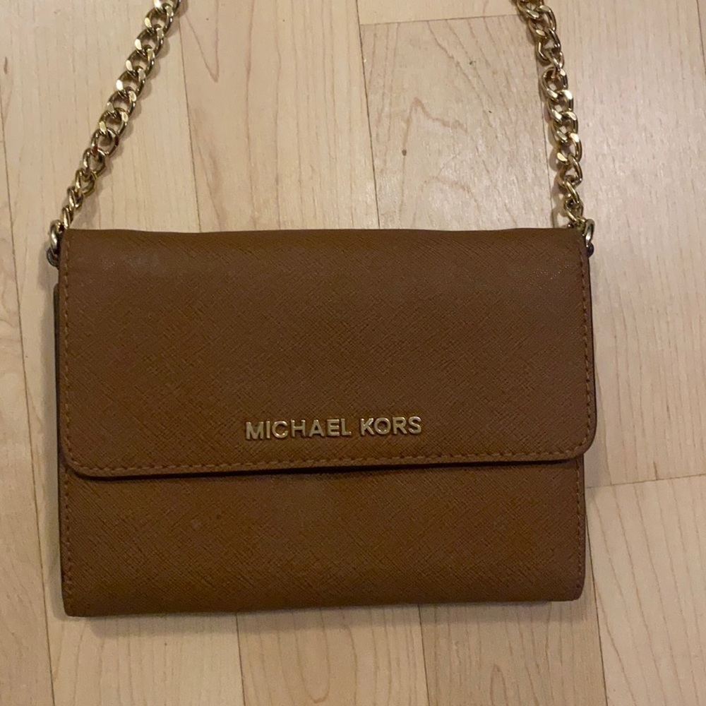Michael Kors small crossbody leather bag